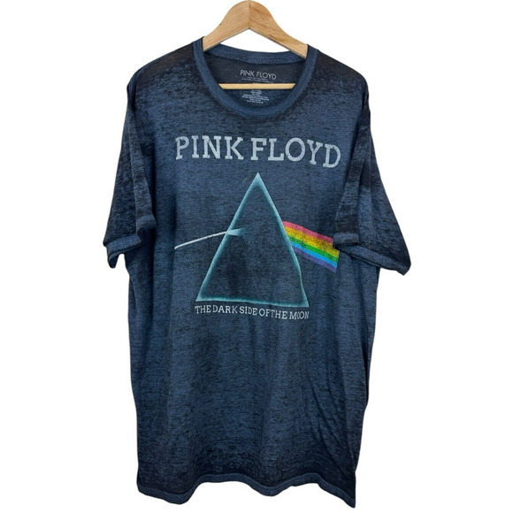 Pink Floyd Other - Pink Floyd Dark Side Of The Moon Prism Pyramid Planet Rainbow 2XL Stretch Blend